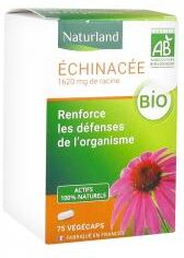 Naturland Échinacée Bio 75 Végécaps - Boîte 75 végécaps