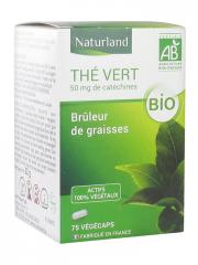 Naturland Thé Vert Bio 75 Végécaps - Boîte 75 végécaps