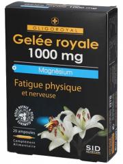 S.I.D Nutrition Oligoroyal Gelée Royale 1000 mg + Magnésium 20 Ampoules - Boîte 20 ampoules de 10 ml