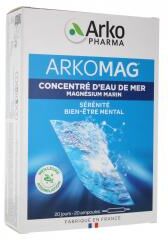 Arkopharma Arkomag Concentré d'Eau de Mer Magnésium Marin 20 Ampoules - Boîte 20 ampoules de 10 ml