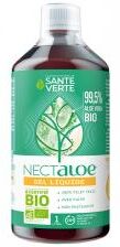 Santé Verte Nectaloe Aloe Vera 99,5% en Gel Liquide Bio 1 L - Bouteille 1000 ml