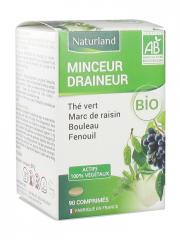 Naturland Complexe Minceur Draineur Bio 90 Comprimés - Pot 90 comprimés