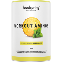 foodspring Workout Aminos   400 g   Pastèque   Acides Aminés   Sans Caféine   AAE, BCAA et Clear Whey Protein