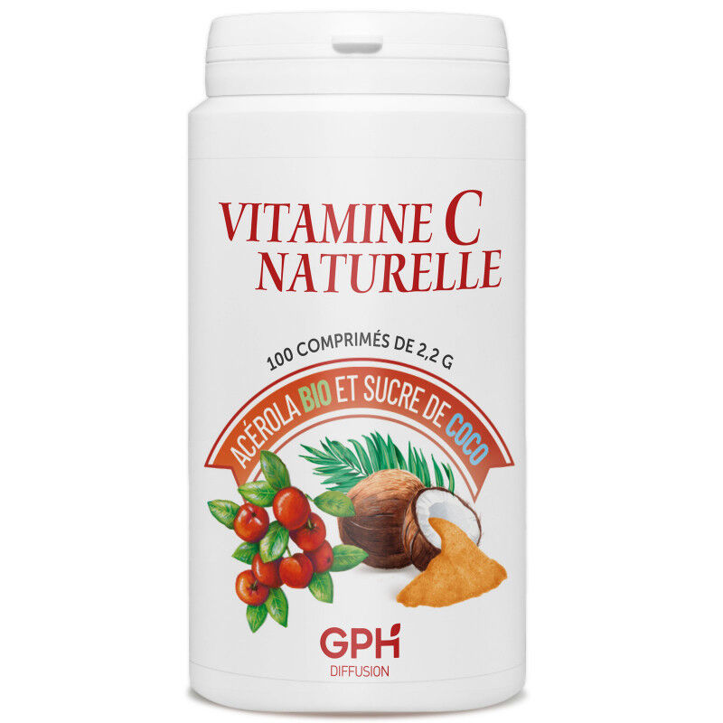 GPH Diffusion Vitamine C Acérola Bio Sucre de Coco - 1000 mg - Comprimés