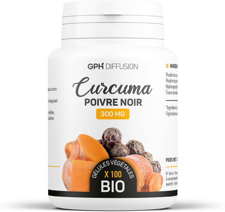 GPH Diffusion Curcuma + Poivre Noir biologique 300 mg