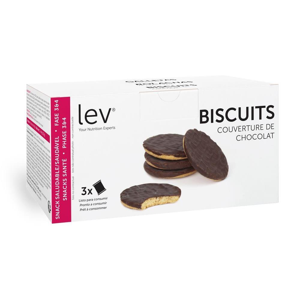 Biscuits couverture de chocolat protéinés Lev Diet - - Eric Favre Bleu