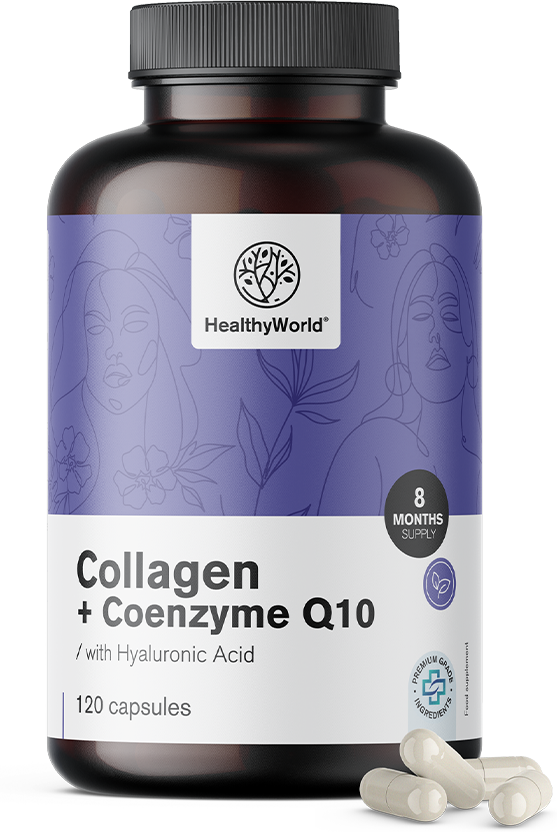 Healthy World Collagène + Coenzyme Q10, 120 gélules