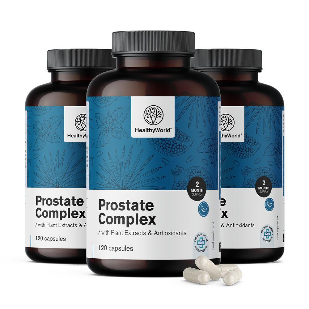 Healthy World 3x Prostate complexe, ensemble 360 gélules
