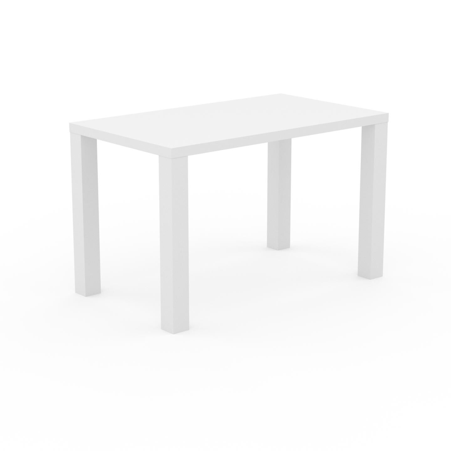 MYCS Bureau - Blanc, design contemporain, table de travail, fonctionnelle - 120 x 76 x 70 cm, modulable