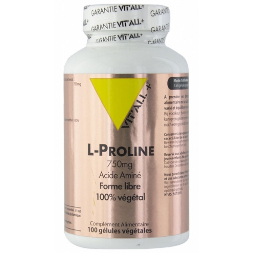 Vitall+ L-Proline Vitall+ : Conditionnement - 100 comprimés