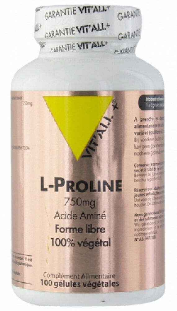 Vitall+ L-Proline Vitall+ : Conditionnement - 100 comprimés