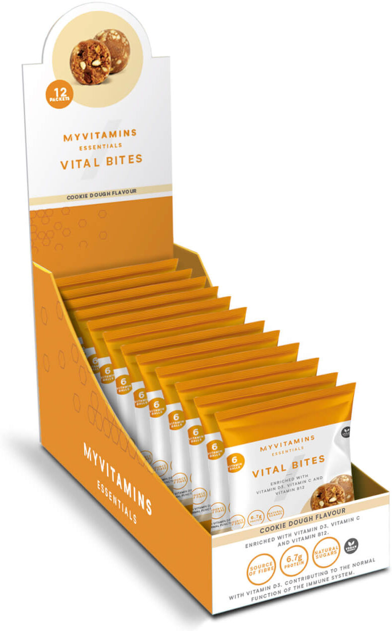 Myvitamins Vital Bites - 12 x 45g - Cookie Dough