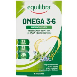 Equilibra ®- 9 confezioni da 32 capsule vegetali Omega 3-6