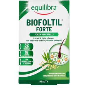 Equilibra ®-9 confezioni da 32 capsule vegetali Integratore Biofoltil Forte Vegicaps per Capelli e Unghie