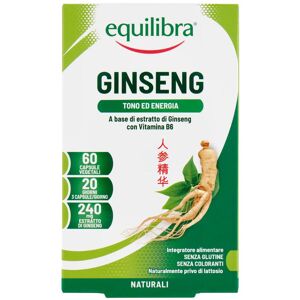 Equilibra ®- 6 confezioni da 60 capsule vegetali Ginseng