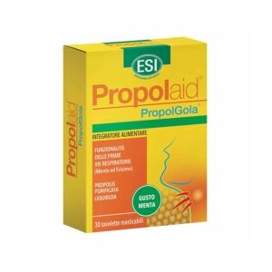 ESI Propolaid - PropolGola Integratore Propoli per Naso Gola Menta, 30 Tavolette