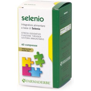 Farmaderbe Selenio Formula Potenziata Integratore Alimentare, 60 Compresse