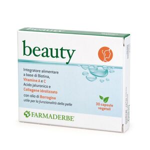 Farmaderbe Beauty Integratore Alimentare, 30 Capsule