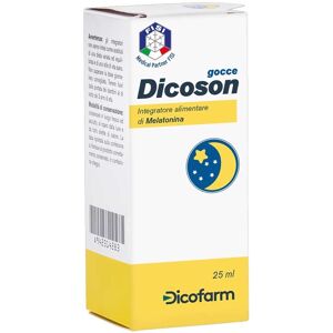 AG Pharma Dicofarm Dicoson Gocce Melatonina Sonno Senza Glutine, 25ml