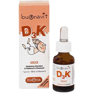 Buona BuonaVit D3K Integratore di Vitamina D e K, 12ml