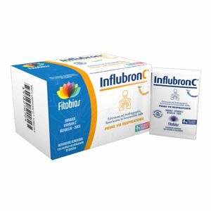 Fitobios Influbron C Integratore Vie Respiratorie e Influenza, 10 Bustine
