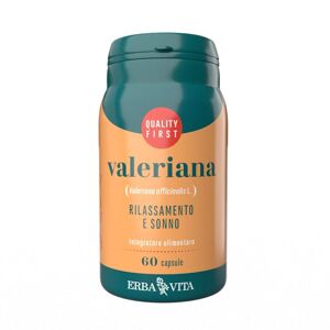 Erba Vita Monoplanta - Valeriana Integratore Rilassamento e Sonno, 60 Capsule