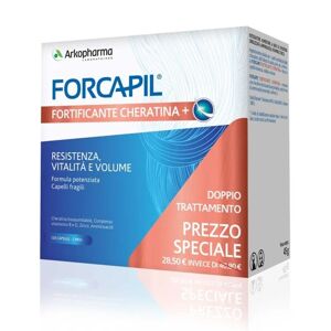 Arkopharma Forcapil - Fortificante + Cheratina Integratore, 60 + 60 Capsule