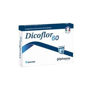 AG Pharma Dicoflor - 60 Integratore Alimentare di Probiotici, 15 Bustine