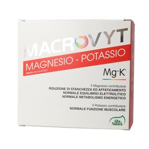 Alta Natura Macrovyt - Magnesio e Potassio MgK Integratore, 18 bustine