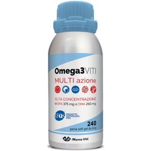 Marco Viti Omega3 - Viti Multi Azione Integratore Alimentare, 240 Perle Softgel