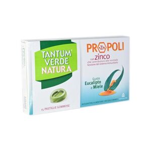 Angelini Tantum Verde - Natura Propoli Zinco Gusto Eucalipto E Miele 15 Gommose