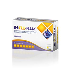 Named Influnam Integratore Vie Respiratorie E Difese Immunitarie 24 Compresse
