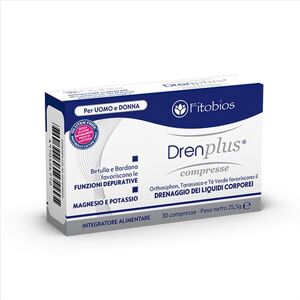 Fitobios Drenplus Integratore Alimentare Per Uomo E Donna 30 Compresse Da 850 mg