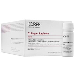 Korff Collagen Regimen - Drink Integratore per una Pelle Sana, 28 Flaconcini