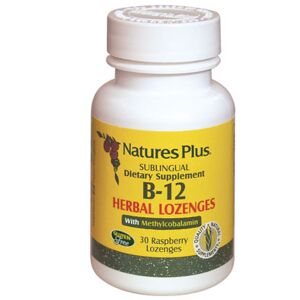 Natures Plus Nature's Plus Vitamina B12 Sublinguale Integratore 30 Pastiglie