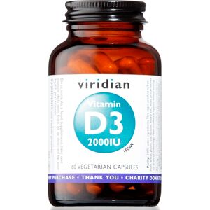 Natur Viridian Vitamin D3 2000Iu 60C