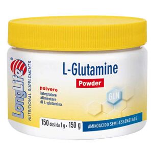 long life longlife l-glutamine powder 150 g integratori di aminoacidi e peptidi donna