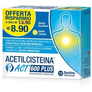 FF ACETILCISTEINA ACT 600PLUS 12 Buste