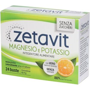 Zeta farmaceutici ZETAVIT MAGNESIO POTASSIO 24 BUSTINE Senza Zuccheri