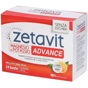 Zeta farmaceutici Zetavit Magnesio e Potassio Advance Integratore Alimentare 24 bustine