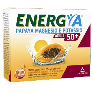 Angelini pharma Energya Papaya Magnesio Potassio 50+ 14 Bustine