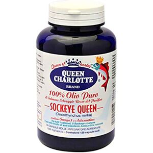 Queen Charlotte Italia Queen Charlotte - Olio Puro Salmone Selvaggio Rosso Confezione 120 Capsule