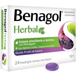 BENAGOL Herbal 24 Pastiglie Gusto Frutti Di Bosco