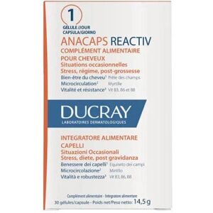 DUCRAY Anacaps Reactiv Trio Caduta Capelli Occasionale 3x 30 Capsule