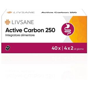 LIVSANE Active Carbon 250 Mg 40 Compresse