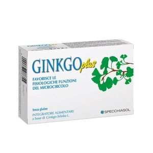 SPECCHIASOL Ginkgo Plus Integratore Alimentare 30 Capsule