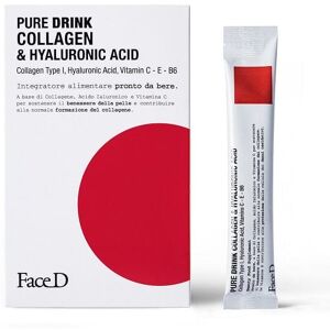 FACED Pure Drink Collagene & Acido Ialuronico 30 Stick Da 15 Ml