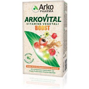 ARKOVITAL Boost 24 Compresse Masticabili Gusto Frutti Rossi