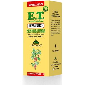 LEMURIA E.T Ribes Nero Senza Alcool Integratore Alimentare 30 Ml