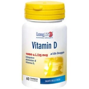 LONGLIFE Vitamina D 1000ui 60 Compresse Vitamina D3